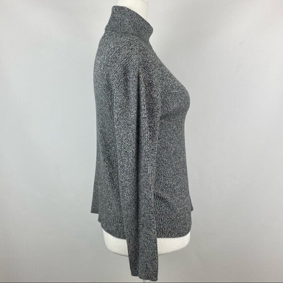 Liz Claiborne Womens Sweater Size S Petite Gray Turtleneck - Picture 5 of 9